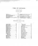 Table of Contents, Montgomery County 1912 Microfilm